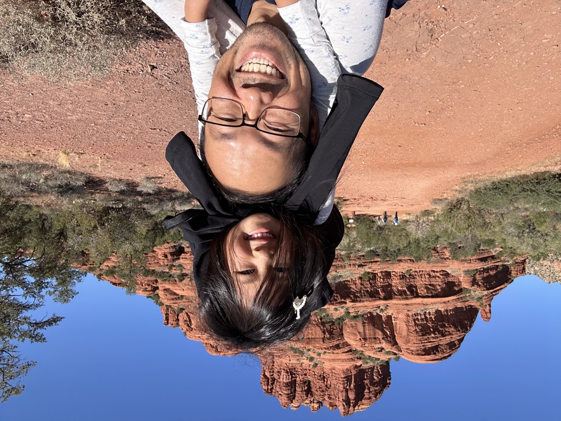 Simon Chia hiking in Sedona, Arizona